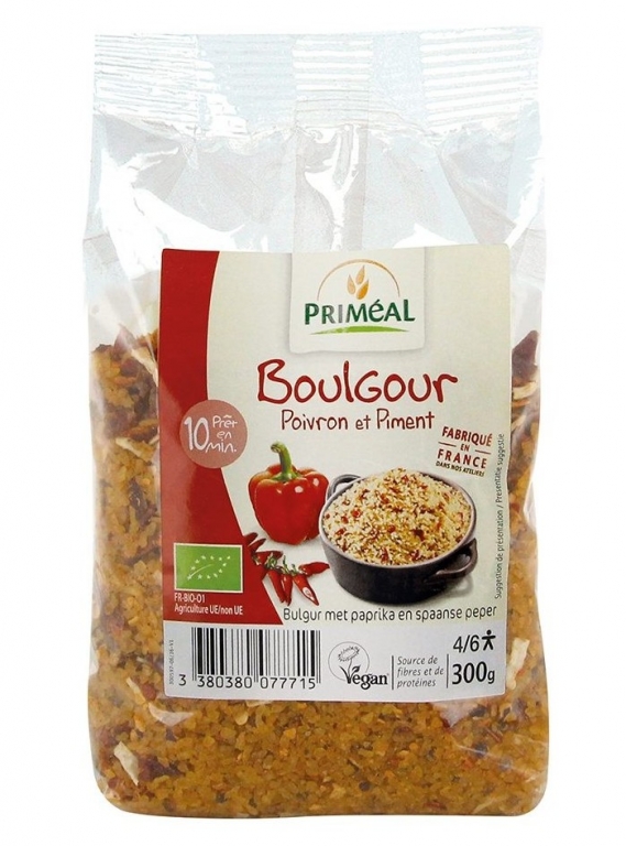 Bulgur grau cu ardei piper eco 300g - PRIMEAL