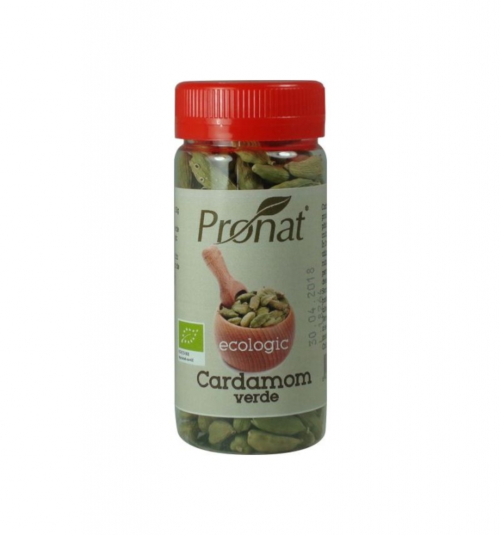 Condiment cardamom verde intreg eco 40g - PRONAT