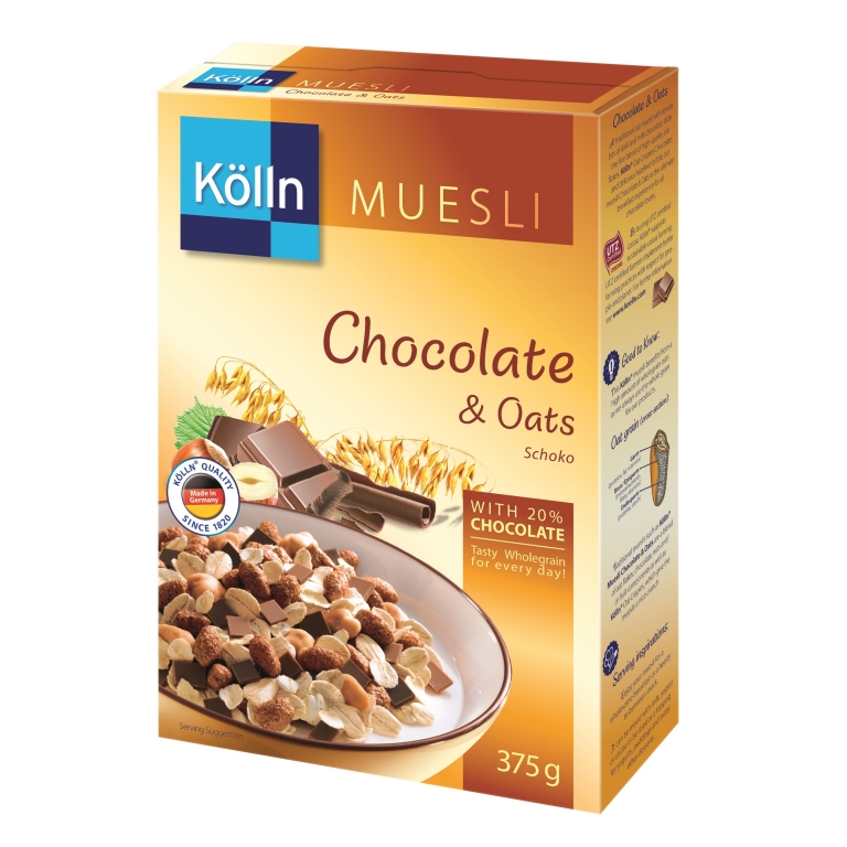 Musli ovaz 20%ciocolata 375g - KOLLN