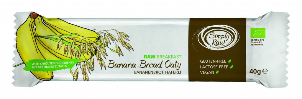 Baton breakfast banane ovaz raw bio 40g - SIMPLY RAW