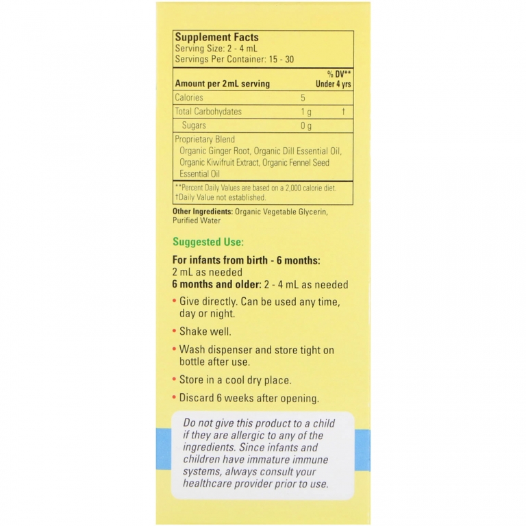 Gripe water organic 59,15ml - CHILDLIFE ESSENTIALS