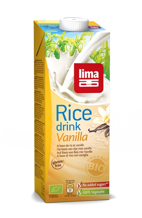 Lapte orez vanilie bio 1L - LIMA