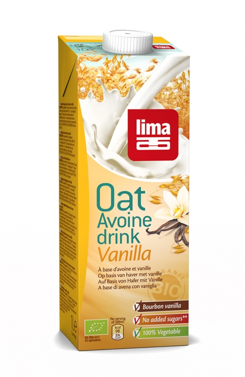 Lapte ovaz vanilie bio 1L - LIMA
