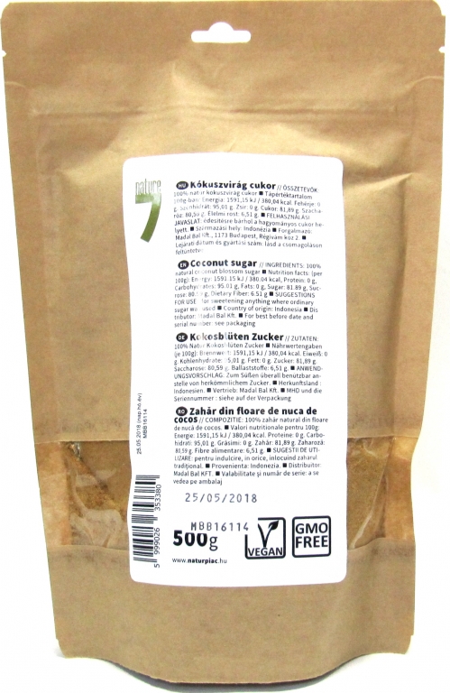 Zahar flori cocos 500g - NATURPIAC