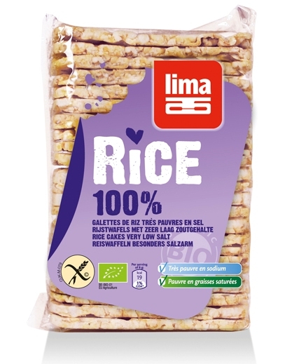 Rondele expandate orez fara sare eco 130g - LIMA
