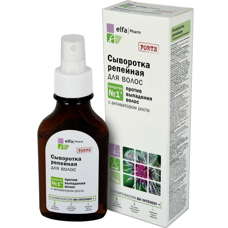 Ser par intensiv stimularea cresterii Brusture Forte 100ml - ELFA PHARM