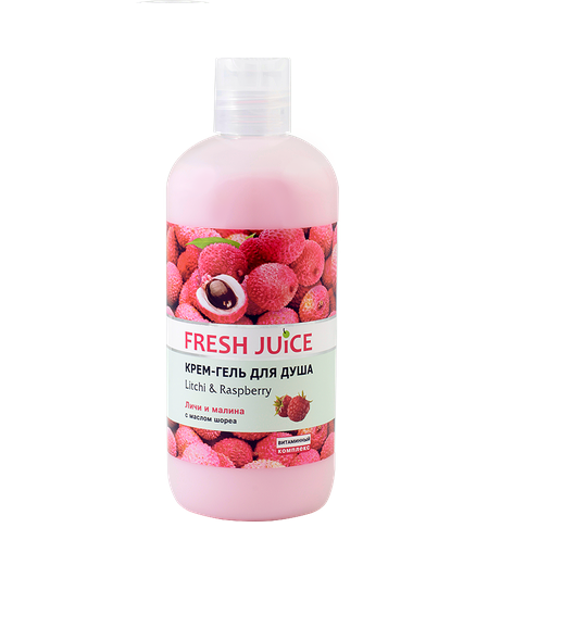 Gel dus cremos litchi zmeur 500ml - FRESH JUICE