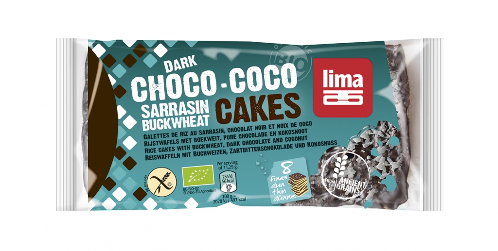 Rondele expandate hrisca ciocolata cocos eco 90g - LIMA