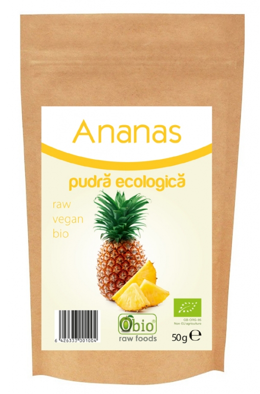 Pulbere ananas bio 50g - OBIO