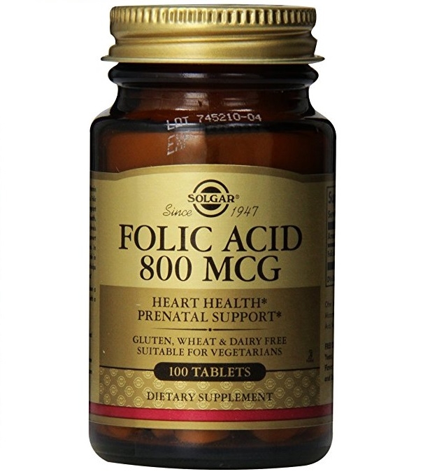 Acid folic 800mcg 100cps - SOLGAR