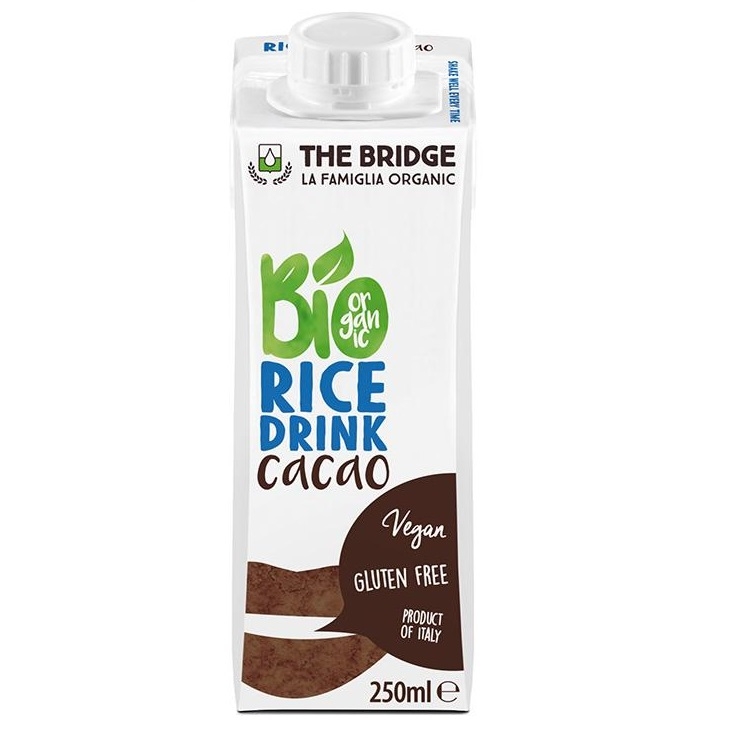 Lapte orez ciocolata eco 250ml - THE BRIDGE