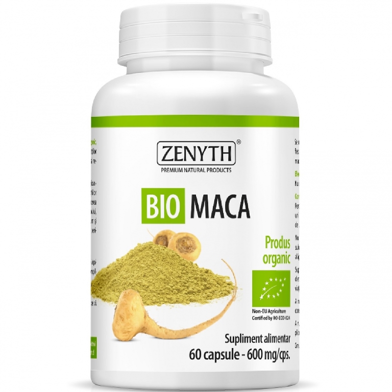 Maca bio 600mg 60cps - ZENYTH