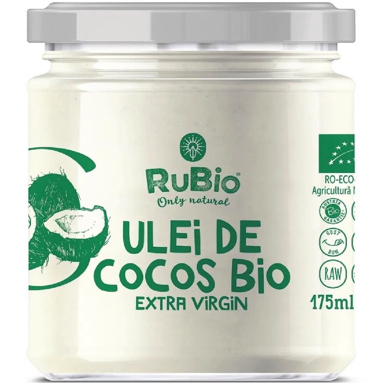 Ulei cocos extravirgin bio 175ml - RUBIO