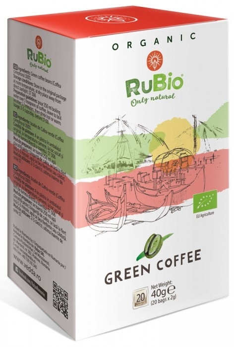 Cafea verde macinata organica 20plx2g - RUBIO