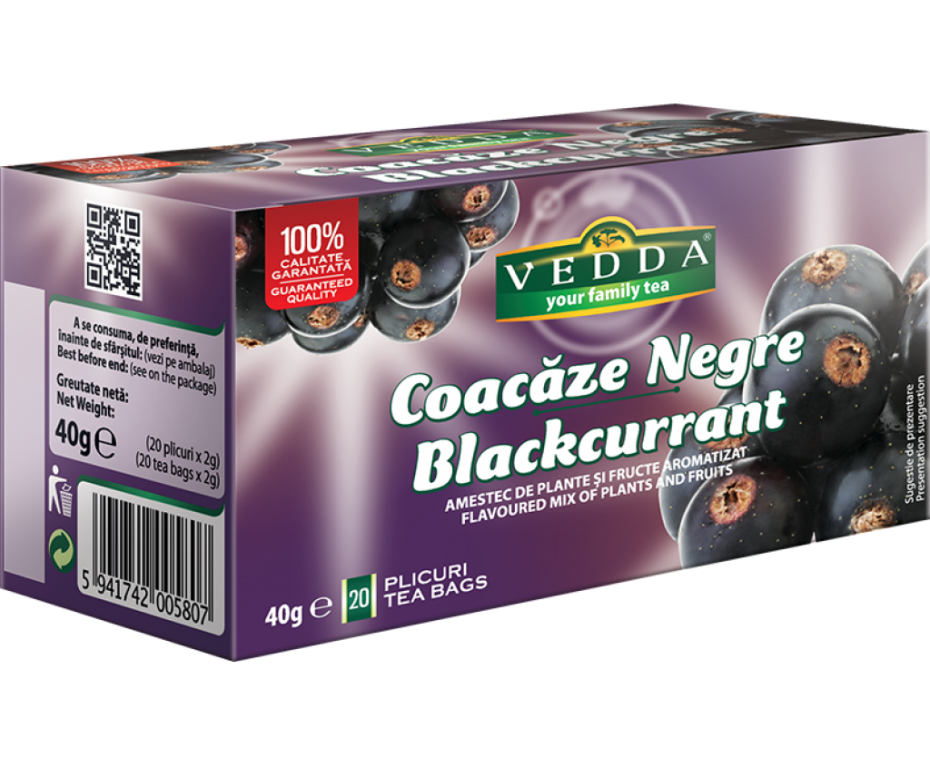 Ceai cu coacaze negre 20dz - VEDDA