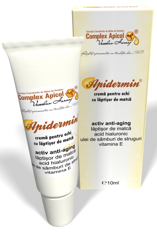 Crema ochi anticearcan laptisor matca Apidermin Lejer 10ml - COMPLEX APICOL