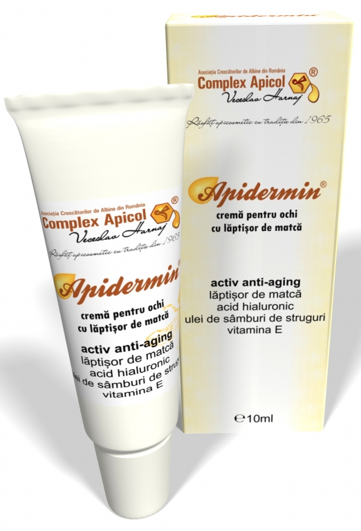 Crema Ochi Anticearcan Laptisor Matca Apidermin Lejer 10ml - Complex Apicol