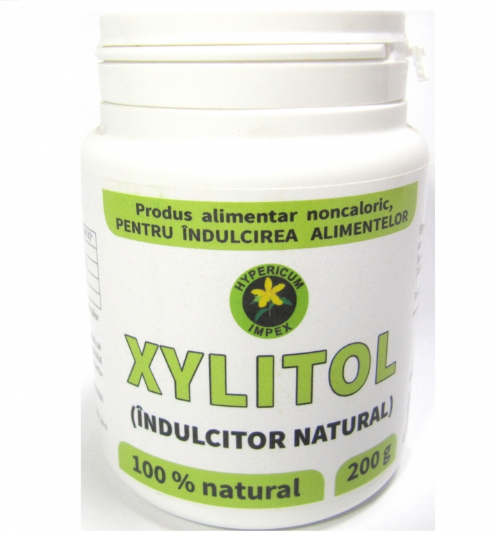 Xylitol indulcitor pulbere 200g - HYPERICUM PLANT