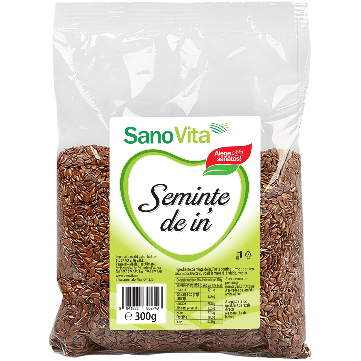 Seminte in maro 300g - SANOVITA