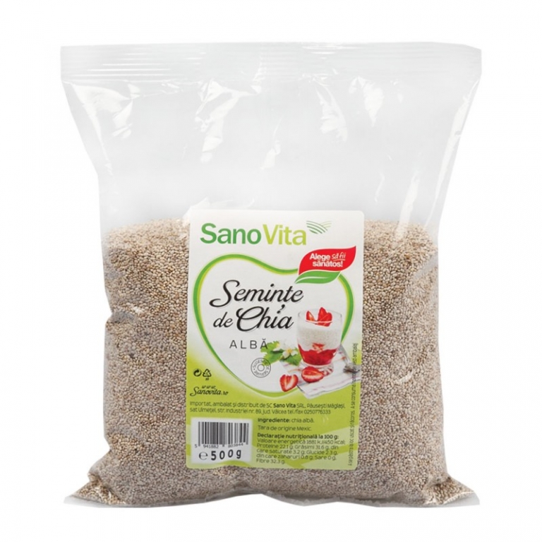 Seminte chia alba 500g - SANOVITA