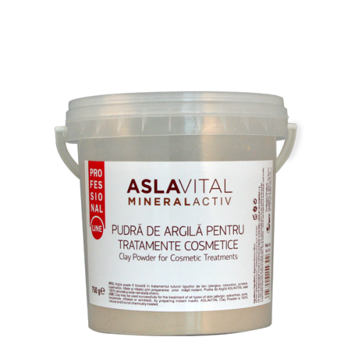 Argila pudra tratamente cosmetice 750g - ASLAVITAL MINERALACTIV