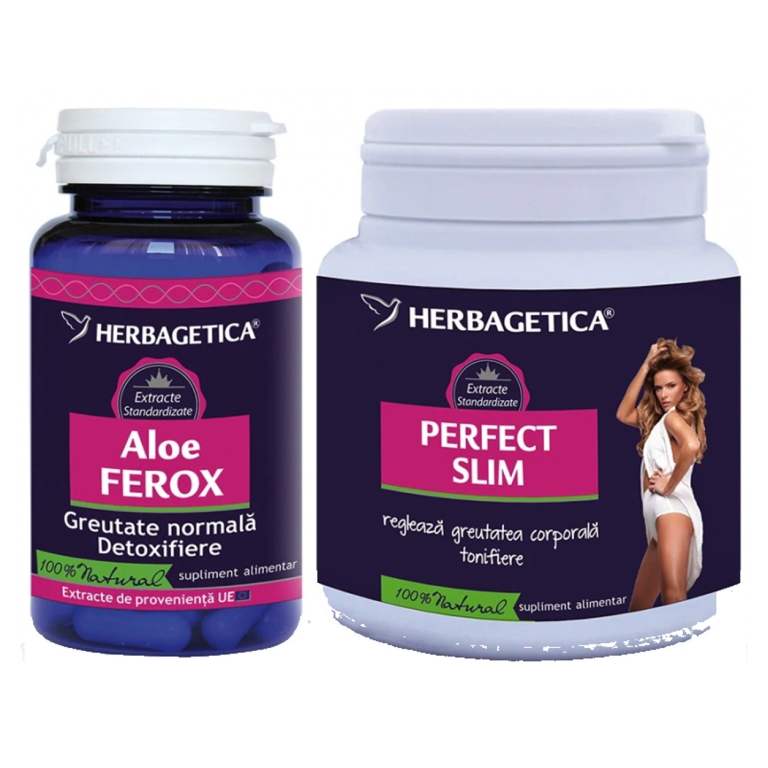 Kit Slim Ferox [Perfect slim 210g+Aloe ferox 30cps] 2b - HERBAGETICA