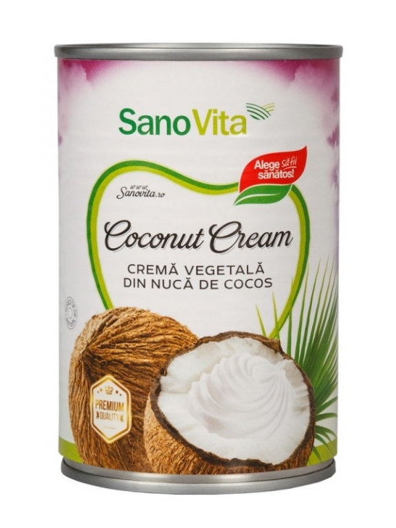 Crema vegetala cocos 400ml - SANOVITA