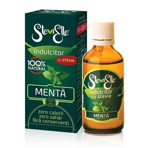 Stevie indulcitor lichid menta 50ml - STEVIELLE