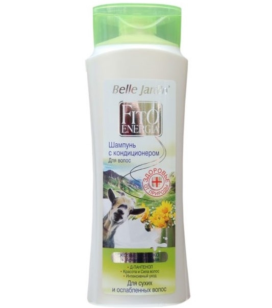 Sampon balsam par uscat fragil lapte capra Fito Energia 400ml - BELLE JARDIN