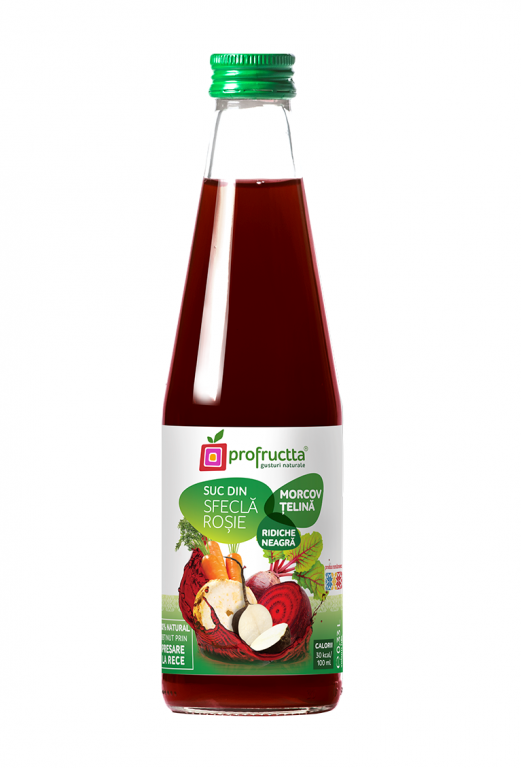 Suc morcov sfecla rosie ridiche neagra telina 330ml - PROFRUCTTA