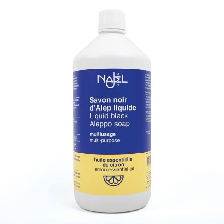 Detergent lichid universal sapun alep negru lamaie 1L - NAJEL