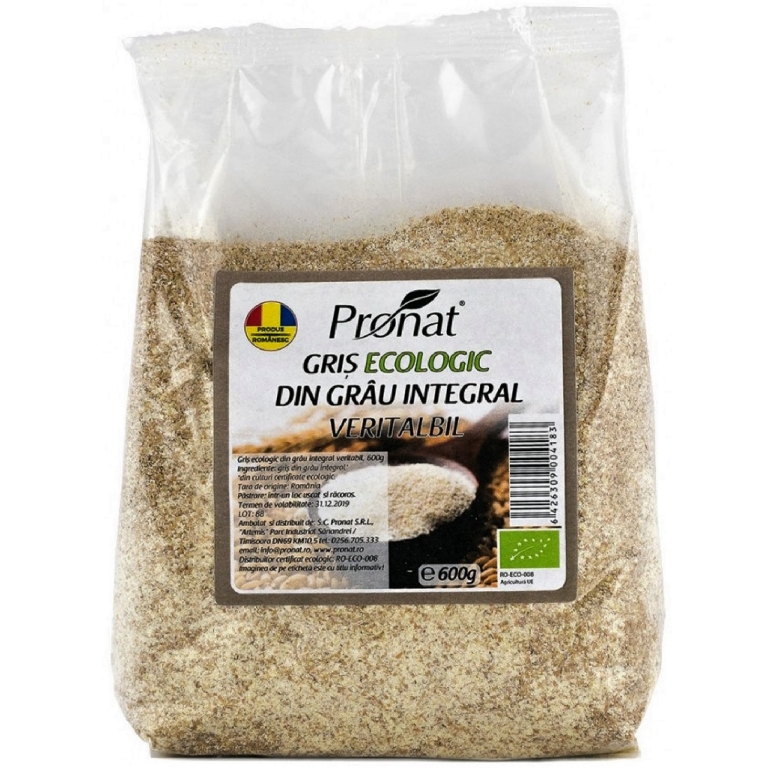 Gris grau integral veritabil eco 600g - PRONAT