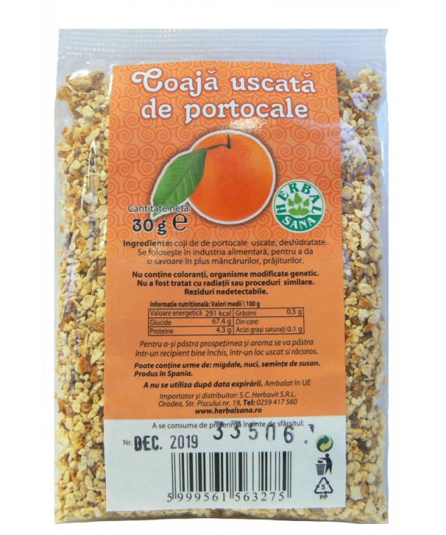 Coaja portocale uscata 40g - HERBAL SANA