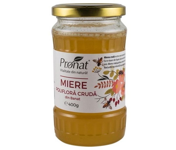 Miere poliflora cruda 400g - PRONAT