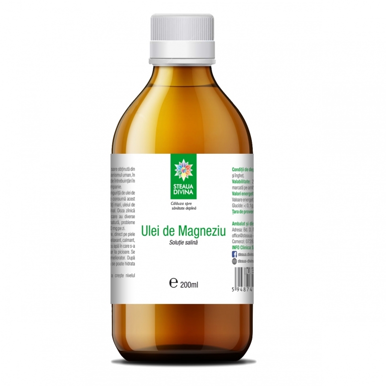 Ulei magneziu uz intern 200ml - SANTO RAPHAEL