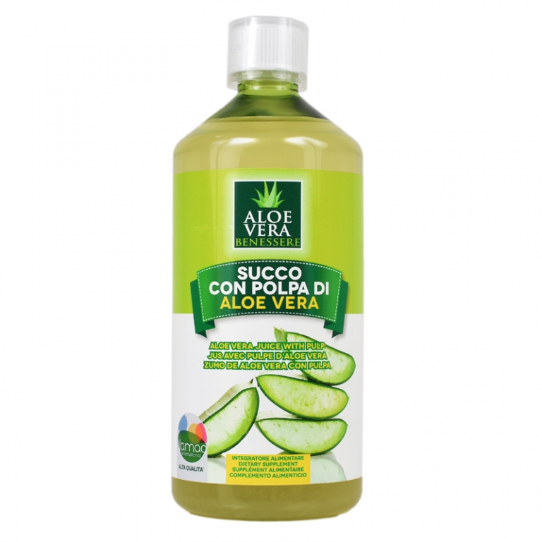 Suc aloe vera pulpa ultra bio 1L - BENESSERE