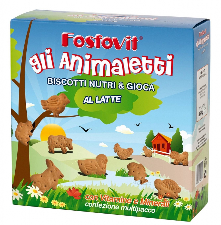 Biscuiti animalute vitamine minerale juniori +12luni 360g - LO BELLO FOSFOVIT