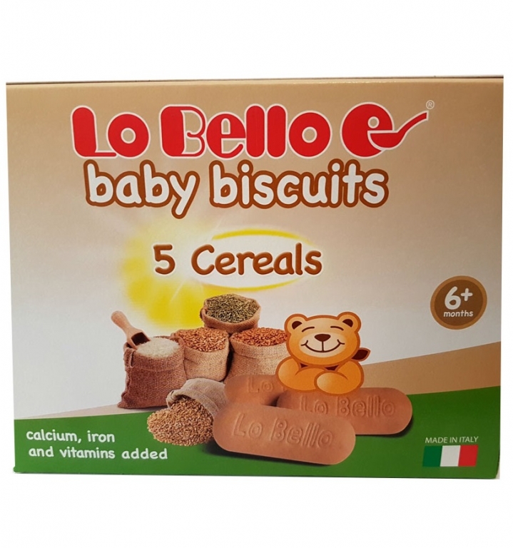 Biscuiti 5cereale bebe +6luni 200g - LO BELLO FOSFOVIT