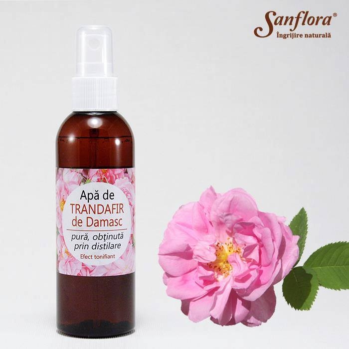 Apa florala trandafiri Damasc 500ml - SANFLORA