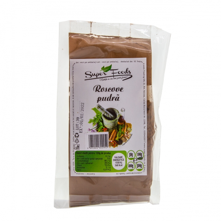 Roscove pulbere 100g - SUPERFOODS