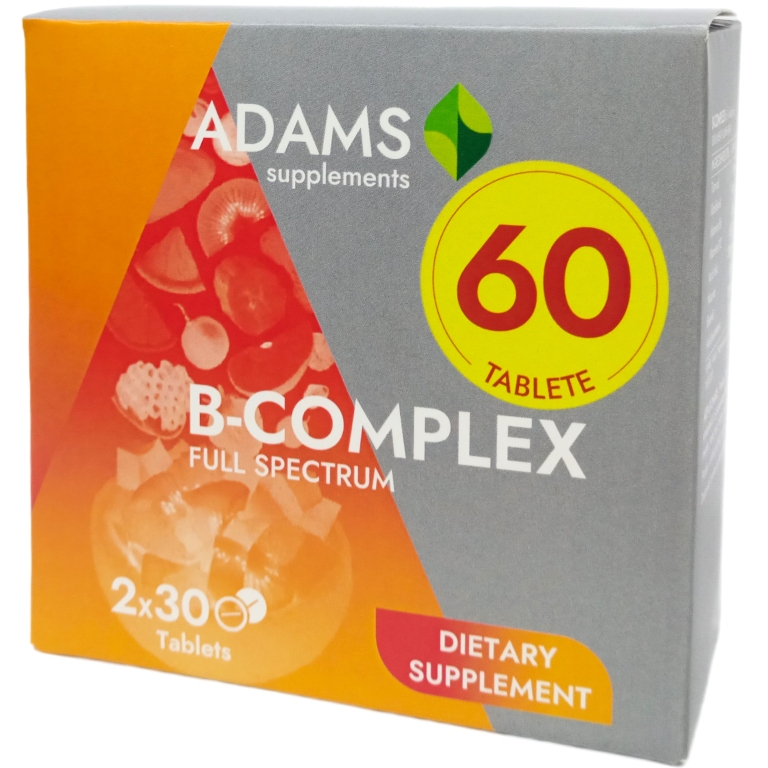 Pachet B complex 2x30cp - ADAMS SUPPLEMENTS