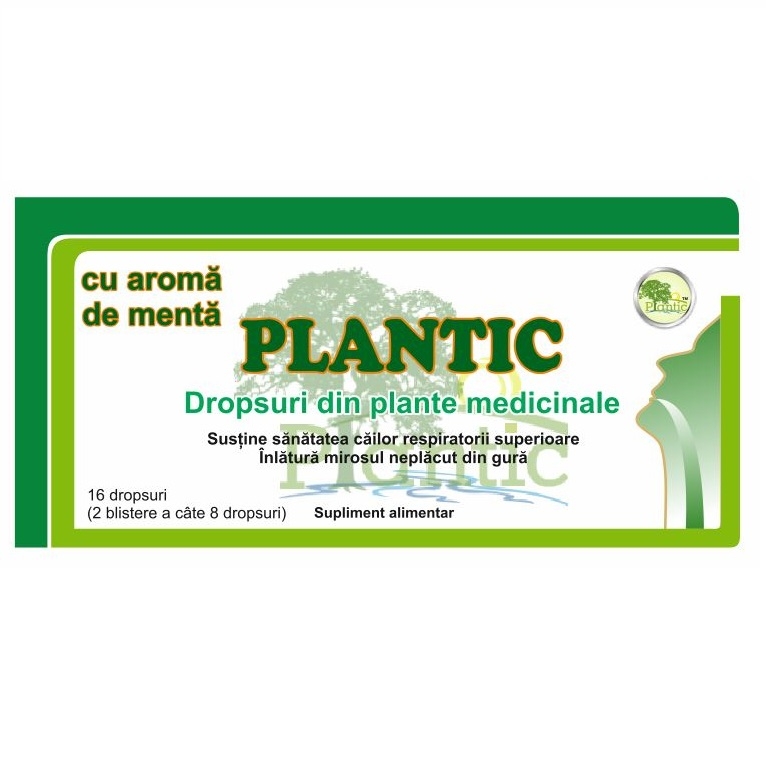 Dropsuri antitusive menta 16dps - PLANTIC
