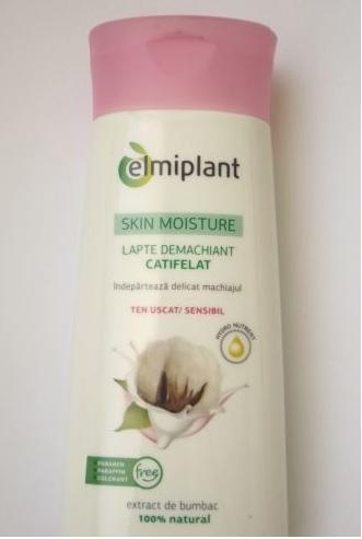 Lapte demachiant catifelat ten uscat/sensibil SkinMoisture 200ml - ELMIPLANT