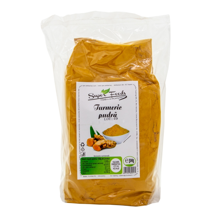 Condiment Turmeric Macinat 500g - Superfoods