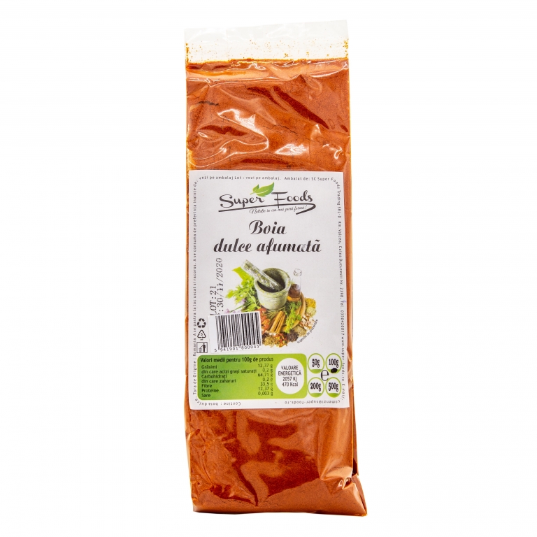 Condiment boia dulce afumata 100g - SUPERFOODS