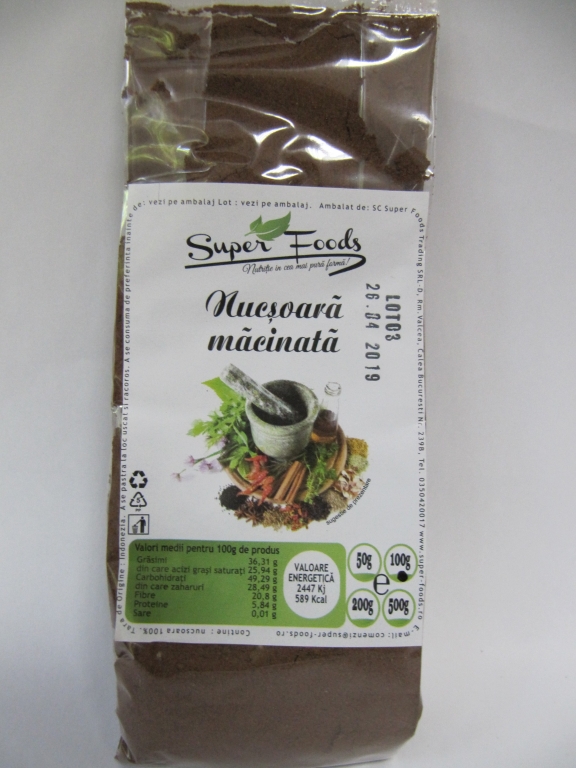 Condiment nucsoara macinata 100g - SUPERFOODS