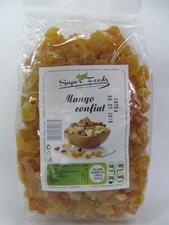Mango confiat 500g - SUPERFOODS