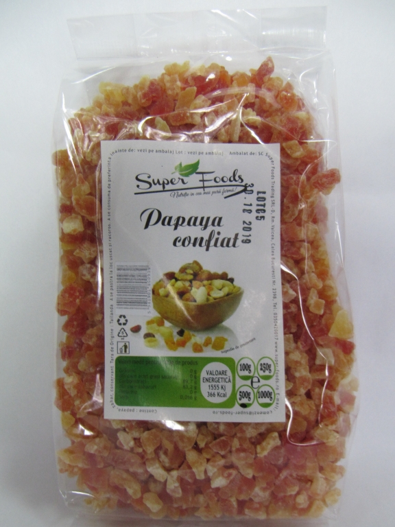 Papaya confiat 500g - SUPERFOODS