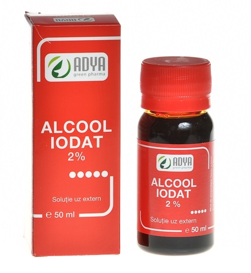 Alcool iodat 2% 50ml - ADYA GREEN PHARMA