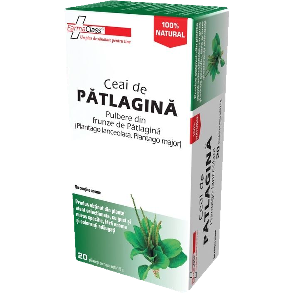 Ceai patlagina 20dz - FARMACLASS